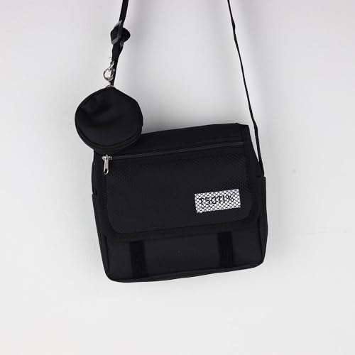 Mini Messenger Bag with Detachable Pouch for Men & Women – Crossbody Shoulder Bag for Travel, Daily Use, and Casual Outings2