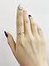 CZ Eye Promise Band Ring for Women Gold-Tone Dainty Cute Crystal Evil Statement Stackable Finger Rings Comfort Fit Fashion Birthday Wedding Holiday Jewelry Gift (6)