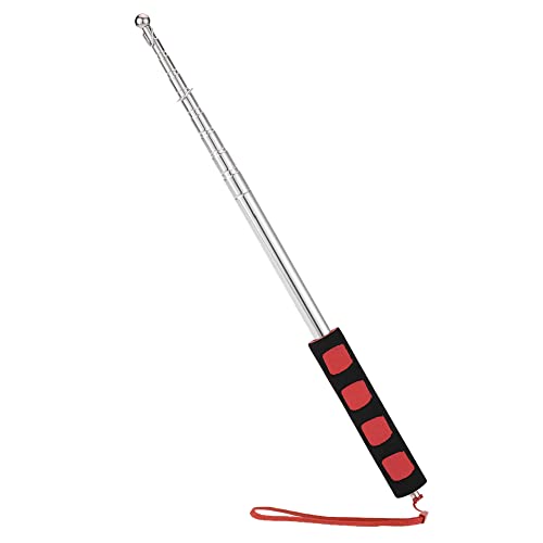 Funien Asta de Bandera telescópica,2 Metros teléscopicas asta de la Bandera al Aire Libre Inoxidable de guía turístico asta de Bandera Enseñanza Puntero Profesores Banner 79 'Flagstaff