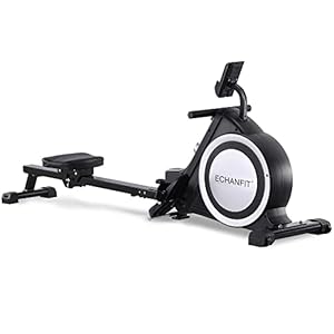 ECHANFIT Magnetic Rowing Machine with Bluetooth Fitness App for Home Use, Foldable Rower 350 LB Max Capacity with LCD…