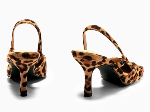 Image of Coutgo Womens Slingback Kitten Heels Closed Pointed Toe Pumps D'Orsay Wedding Party Dress Shoes
