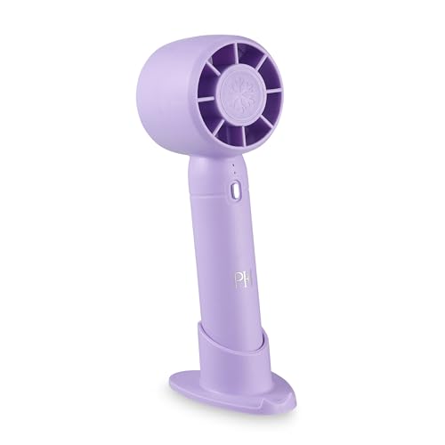 Paris Hilton Portable Paris Hilton Handheld Fan with Base – Adjustable Speeds for Home, Office & Travel