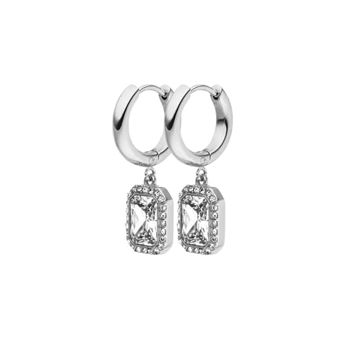 Boucles d'oreilles PAUL VALENTINE créoles argentées pour parfaire votre look de bureau