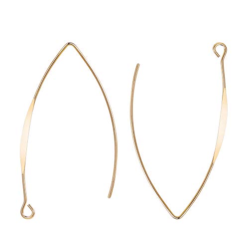 ✿ LA CONFEZIONE INCLUDE: 20 PCS ganci per orecchini placcati in oro 18 carati reali; una scelta eccellente per realizzare orecchini fatti a mano
