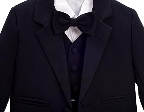 image for Dressy Daisy Baby Boy' 5 Pcs Set Formal Tuxedo Suits No Tail Wedding O