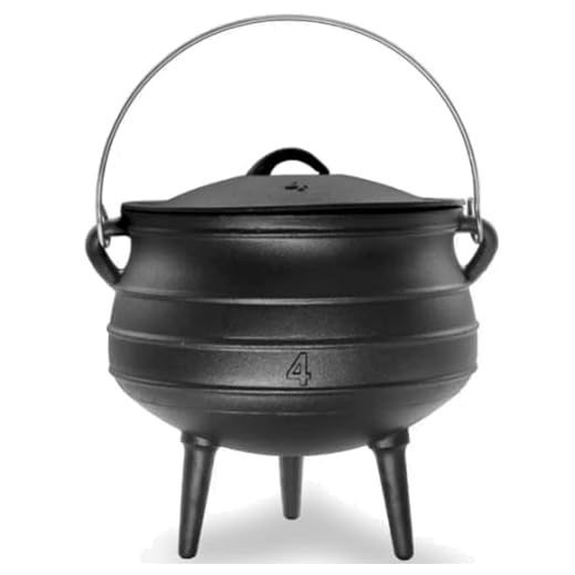 Cuisiland Seasoned 10 Quart Cast Iron Potjiekos