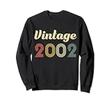 22° compleanno vintage nato nel 2002 22 anni felpa