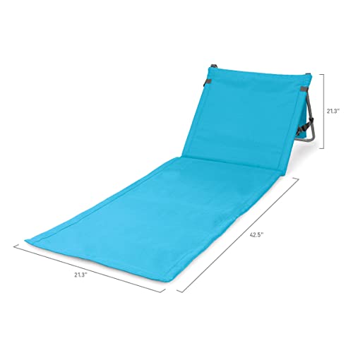 ONIVA - a Picnic Time Brand Beachcomber Portable Beach Mat, Blue, 22 x 21 x 3
