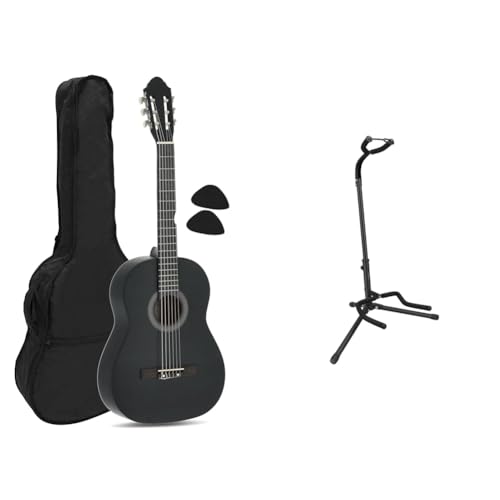 Navarrez Classical Guitars, 4/4+Amazon Basics Guitar Stand