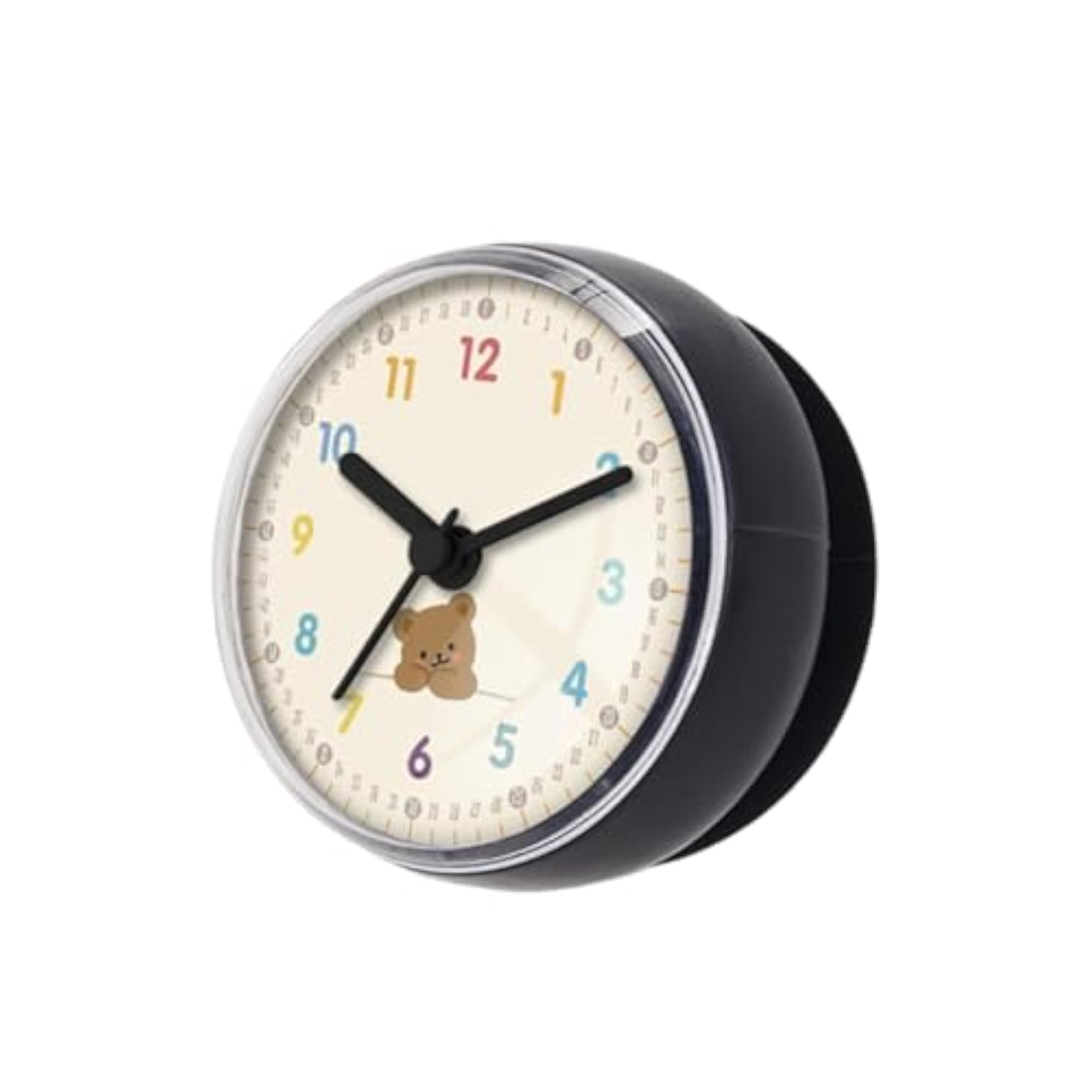 Shower Clock with Suction Cup, Compact Modern Design