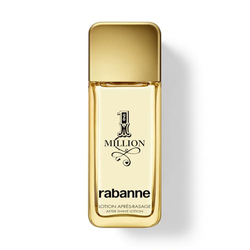 Rabanne 1 Million Aftershave Lotion for Men - Soothing Balm with Witch Hazel & Allantoin - Alcohol-Free Men's Aftershave with Spicy Leather Scent, 3.3 oz