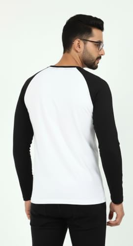 Image of Raglan Fullsleeve Tshirt Single Jersey Knit | 180 GSM 100% Ring Spun Super Combed Cotton Only Heather Colors are 88% Cotton 12% Polyester Bio Washed