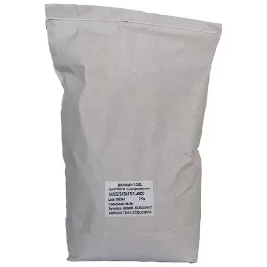 Arroz Basmati Blanco Granel Bionsan Bio 3 kg | Arroz largo aromático ecológico para guarniciones, salteados, ensaladas y platos orientales | Formato ahorro para uso diario