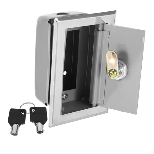 SOPOTUTU Empty Switch Box for Electric Roller Shutter Doors with Manual Control and Keys Secure Garage Door Control Button Enclosure Easy Installation and Sleek Design for Roller Shutter