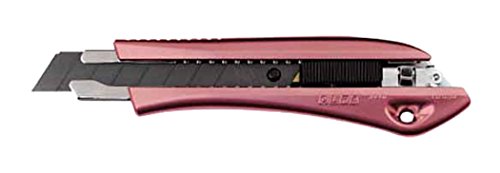 Olfa couteau utilitaire rose lame déverrouillage auto