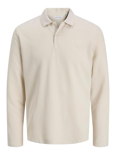 Polo Ls Jack & Jones Jjeaustin Noos homme coton manches longues uni