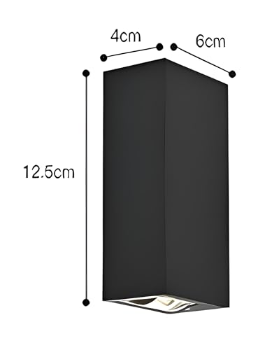 Image of FILLISKA LED Indoor UP Down Wall Light, Warm White Colour with Shockproof Alluminium White Body (Lazer Beam 1Up & 1 Down)(1 Year Warranty)