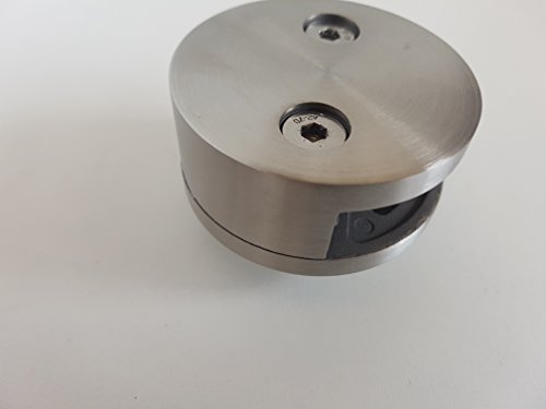 Preisvergleich Produktbild Bayram® GLASHALTER EDELSTAHL Glasklemme Edelstahl Geländer V2A Glasklemmhalter ROSTFREI (4000-000)