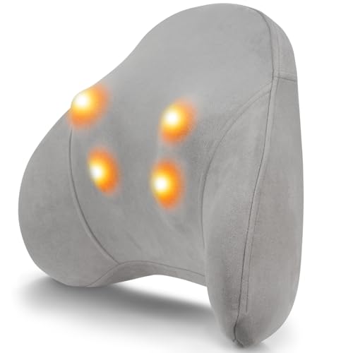Appareil de Massage Shiatsu 3D Sans Fil | Massage des Tissus Profonds pour Cou, Épaules, Dos & Lombaire | Fonction Chaleur | Rechargeable, Portable pour...