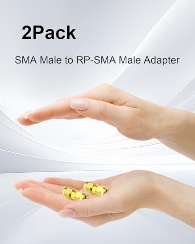 Adaptador SMA Macho a RPSMA Macho, pack de 2 miniatura 7