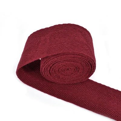 Paquete de cinta de espiga con cinturón de algodón 100% de 30MM de ancho, cinta de algodón de 50 yardas para ropa hecha a mano, aproximadamente 50 yardas_t