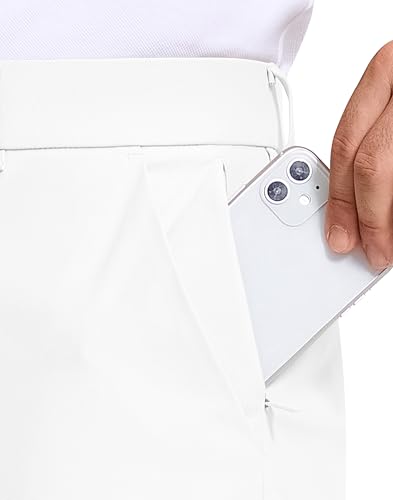 Golf Pants Men 30" 32" 34" Inseam 5 Pockets Stretch Slim Fit Lightweight Quick Dry Dress Chino Trousers3