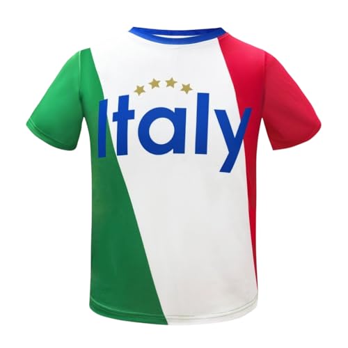 Image of Italy Italia Kids Boys Youth Sports Soccer Football Kit Jersey Shirt Shorts Set
