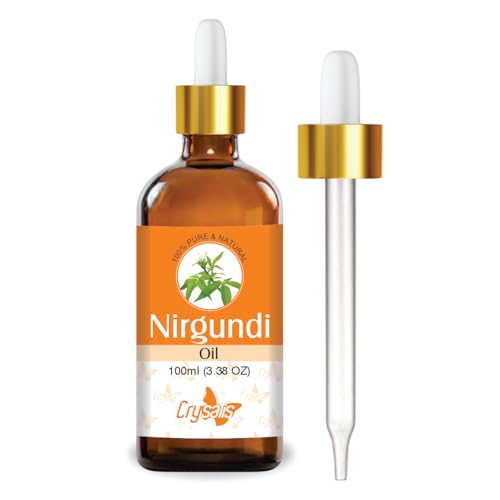 Image of Crysalis Nirgundi (Vitex Negundo) Oil |100% Pure & Natural Undiluted Carrier Oil Organic Standard| It Is Used For Skin & Hair |Aromatherapy Oil| 100ml With Dropper