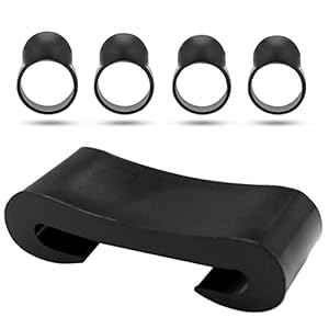 4 stuks tip van de trommel en 1 stuk drum beugel, percussie siliconen instrument accessoires op uw vingertoppen