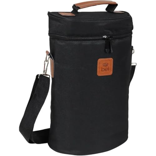 Bel - Bolsa Térmica Malbec Para 2 Garrafas de Vinho Preta