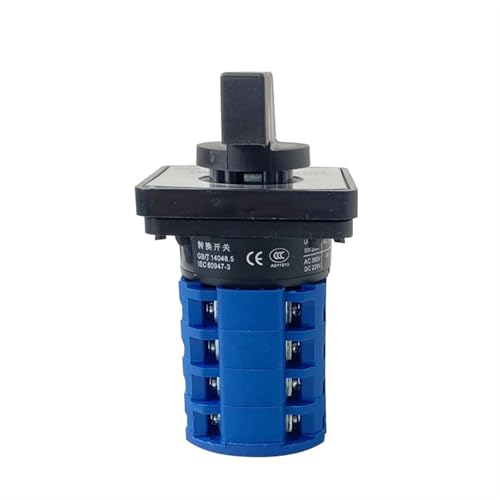 Interruptor giratorio de leva 3 posiciones 4 polos selector LW26-20A conmutador de transferencia 5
