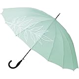 マブ(mabu) 日傘 傘 日傘兼用雨傘 レディース 58cm ベーシックジャンプ16 パームリーフ SMV-42081 長傘 雨傘 UVカット 遮光 晴雨兼用傘 おしゃれ 可愛い 軽量 花柄 人気 大きい 女性用 umbrella