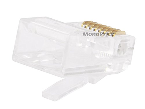 Monoprice RJ-45 Modular Plugs RJ45, 100 Pack miniatura 2