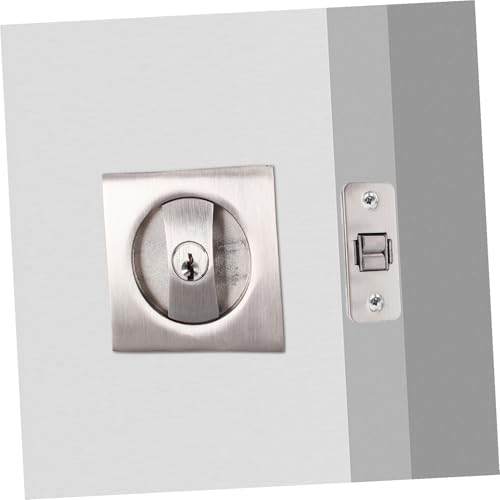 LIFKOME 1set Pocket Door Invisible Lock Hardware Easy Installation Modern Design for Humid Environments Sleek Finish for Privacy Doors for Enthusiasts miniatura 7