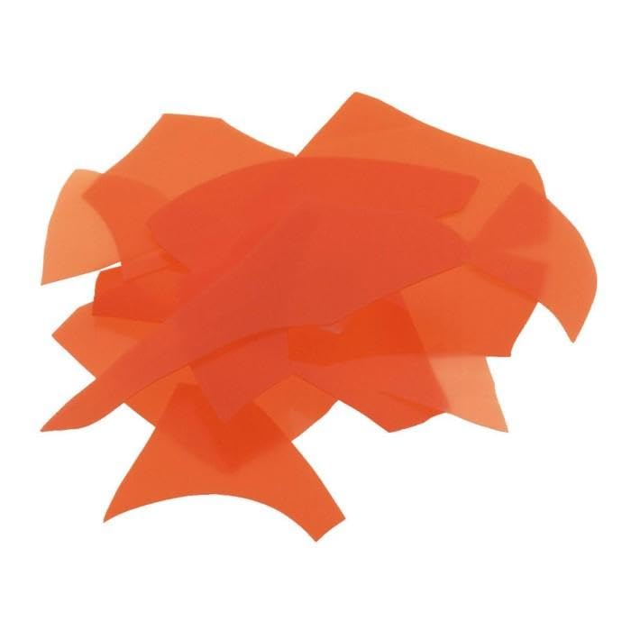 Bullseye Glass Confetti - Orange - Fusible 90 COE