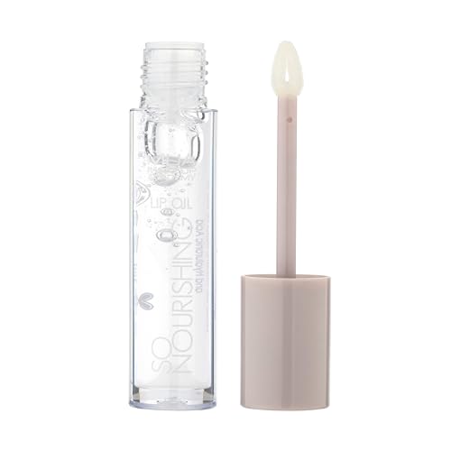 MUA Makeup Academy So Nourishing Clear Lip Oil High Shine Finish with Vitamin E & Jojoba Oil 3 ml - Vegan & Cruelty Free