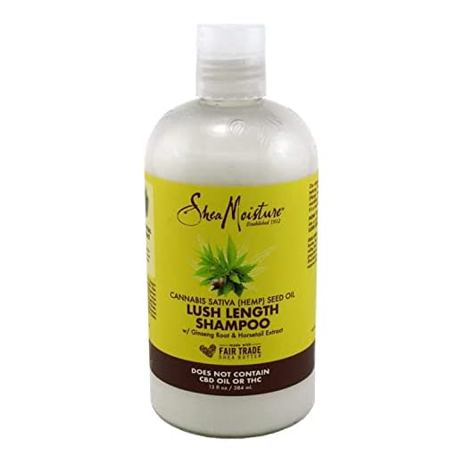 Shea Moisture Hemp Seed Oil Length Shampoo 13 Ounce (384ml) (Pack of 2)