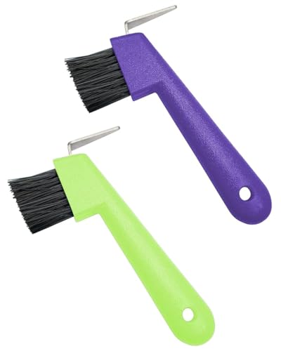 KGDUYC Raspador de pezuñas de caballo con cepillo