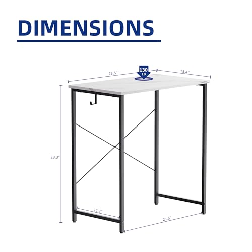 image for Pamray 23 Inch Computer Desk for Small Spaces, Home Office Work Desk w