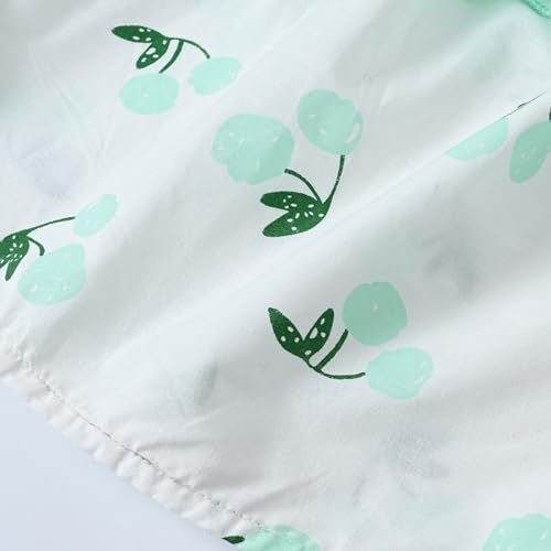 Girls Cherry Print Ruffle Cami Tops Summer Sleeveless Camisole Loose Flowy Cotton Tank Tops4