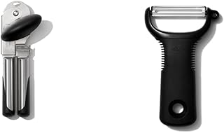 OXO Good Grips Steel Can Opener (7.25-Inch) + OXO Good Grips Y Peeler (8 inches)