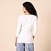 Amazon Essentials Damen Regular-Fit-T-Shirt 3/4-Ärmeln V-Ausschnitt (In Übergröße Erhältlich), Weiß, M