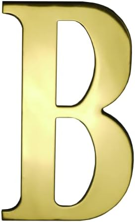 UAP House Numbers - 3 Inch Door Numbers Self Adhesive For Front Door, Address Number Stainless Steel For Doors And Gates, Letter Times Roman Font, Easy to Fix (Number 1, PVD Gold)