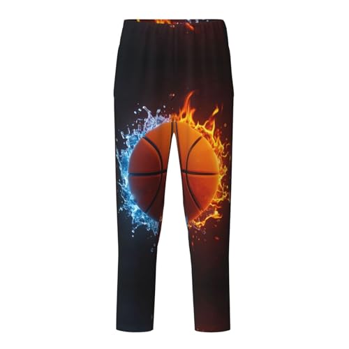 Pajama Pants Pajama Bottoms with Elastic Waistband Sleepwear Lounge PantsIced Fire Sports Basketball