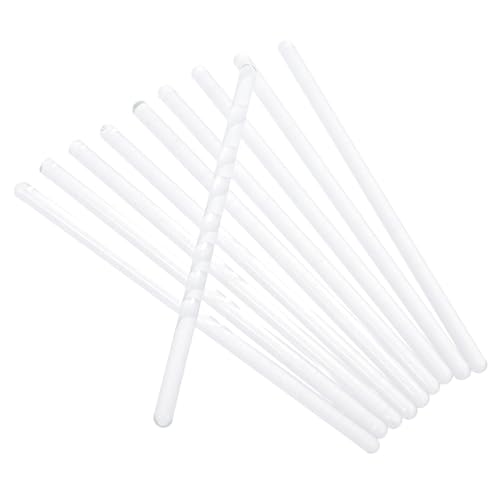 FUNOMOCYA Ergonomic Glass Stirring Rods 10pcs Stir Stick for Mixing Lab Chemicals Kitchen Tools Science Supplies