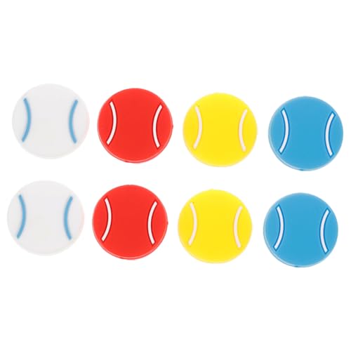 POPETPOP 8Pcs Tennis Racket Dampeners Silicone Vibration Dampers for Tennis Rackets Shock Absorbers Colors for Enhanced Comfort and Control