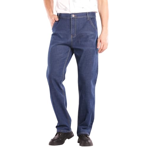 Jean stretch pour homme grande taille à coupe ajustée confortable