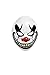 Produktbild Amscan 845804-55 - Gesichtsmaske Horror-Clown, Länge ca. 30 cm, Rot-Weiß-Schwarz, Maske aus Kunststoff, Accessoire für Halloween, Karneval, Verkleidung, Kostüm, Freaky Show, Mottoparty