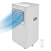 Cecotec Condizionatore Portatile con Telecomando ForceClima 7100. 7000 BTU, Tecnologia Soundless, Display LED, 4 modalità, 2 velocità, copertura fino a 20 m2
