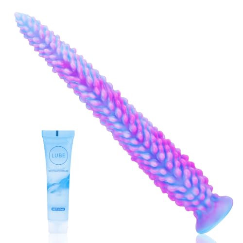 12 inch Anal Beads Butt Plug Horse Dildo, Tentacle Dildo with Suction Cup, Silicone Anal Toy for Men & Women Sex Toy Adult Toys Monster Dildos